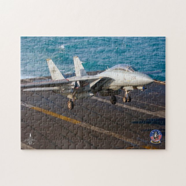 Quebra-cabeça F-14 "TRAP" TOMCAT (11 x 14 polegadas) (Horizontal)