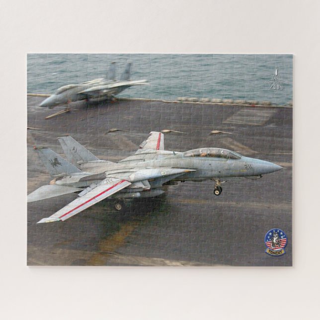 Quebra-cabeça F-14 "TRAP" TOMCAT (16 x 20 polegadas) (Horizontal)