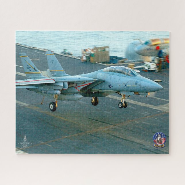 Quebra-cabeça F-14 "TRAP" TOMCAT (16 x 20 polegadas) (Horizontal)