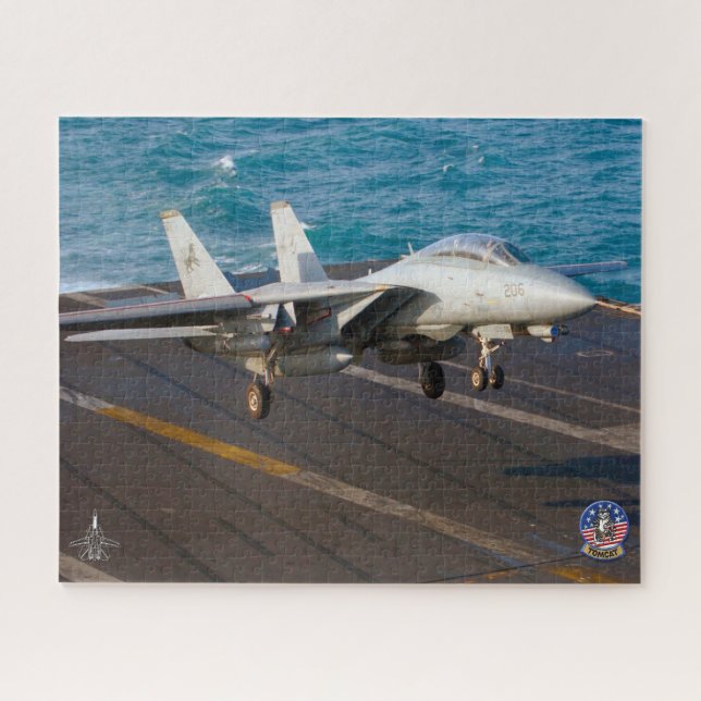 Quebra-cabeça F-14 "TRAP" TOMCAT (16 x 20 polegadas) (Horizontal)
