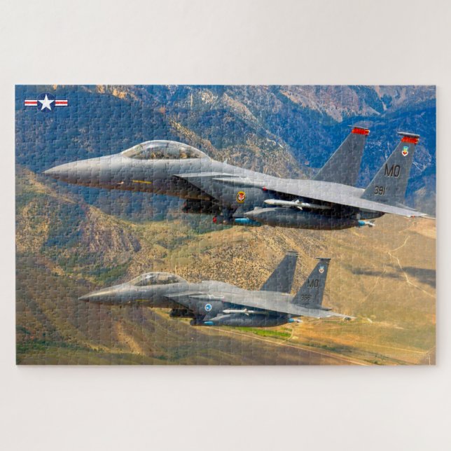 Quebra-cabeça F-15E STRIKE EAGLE (20x30 POLEGADAS) (Horizontal)