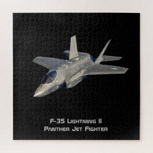 Quebra-cabeça F-35 Relâmpago II Combatente de Jato de Pantera