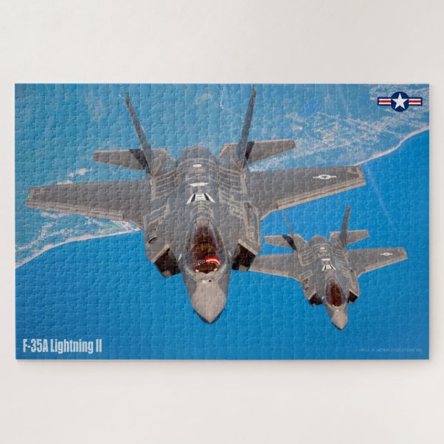 Quebra-cabeça F-35A LIGHTNING II (20x30 POLEGADAS) (Horizontal)