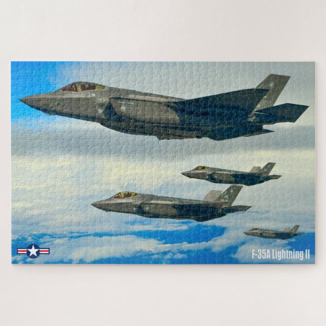 Quebra-cabeça F-35A LIGHTNING II (20x30 POLEGADAS) (Horizontal)