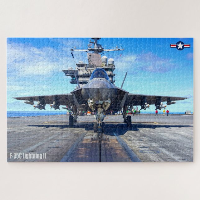 Quebra-cabeça F-35C LIGHTNING II (20x30 POLEGADAS) (Horizontal)