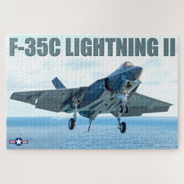 Quebra-cabeça F-35C LIGHTNING II (20x30 POLEGADAS) (Horizontal)