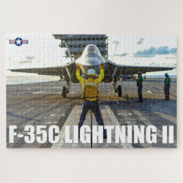 Quebra-cabeça F-35C LIGHTNING II (50x75 CM)