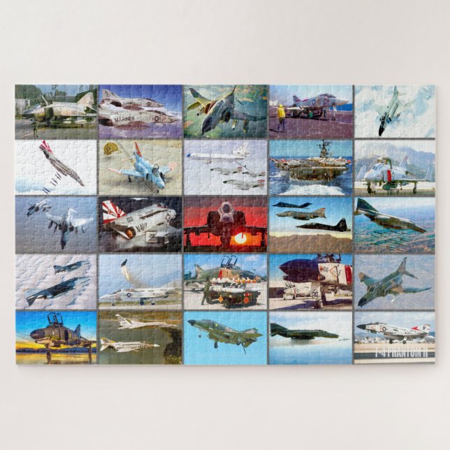 QUEBRA-CABEÇA F-4 PHANTOM II "MONTAGE" (Horizontal)