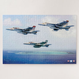 Quebra-cabeça F/A- 18 SUPER HORNET (20x30 POLEGADAS)