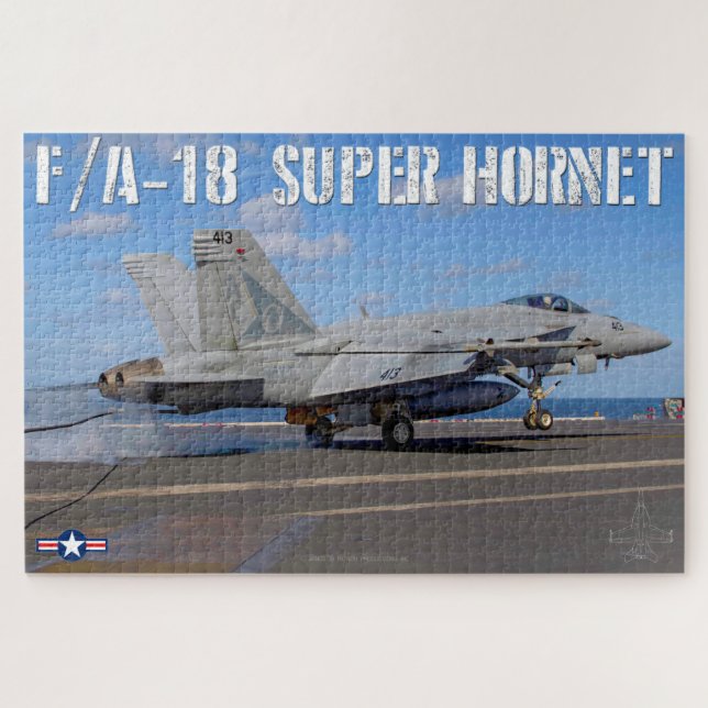 Quebra-cabeça F/A- 18 SUPER HORNET (20x30 POLEGADAS) (Horizontal)