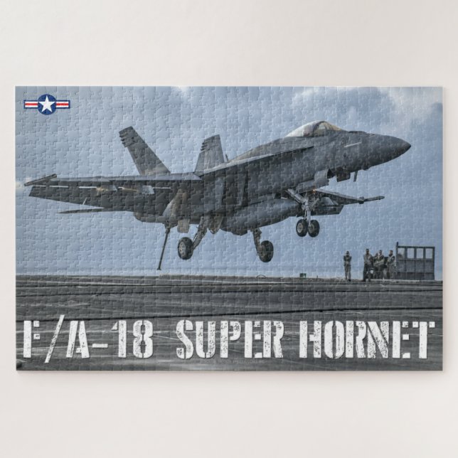 Quebra-cabeça F/A- 18 SUPER HORNET (20x30 POLEGADAS) (Horizontal)