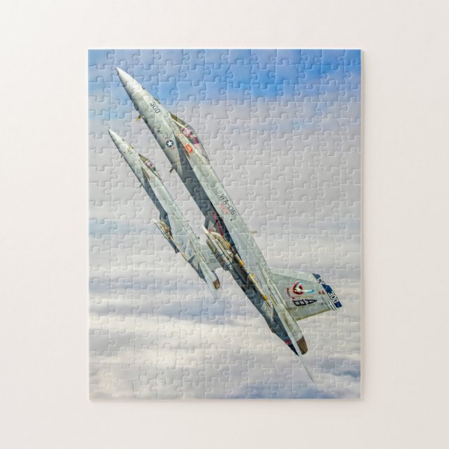 Quebra-cabeça F/A-18E SUPER HORNET (11x14 POLEGADAS) (Vertical)