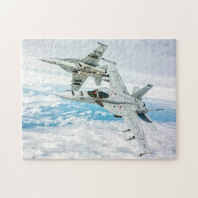 Quebra-cabeça F/A-18E SUPER HORNET (11x14 POLEGADAS) (Horizontal)