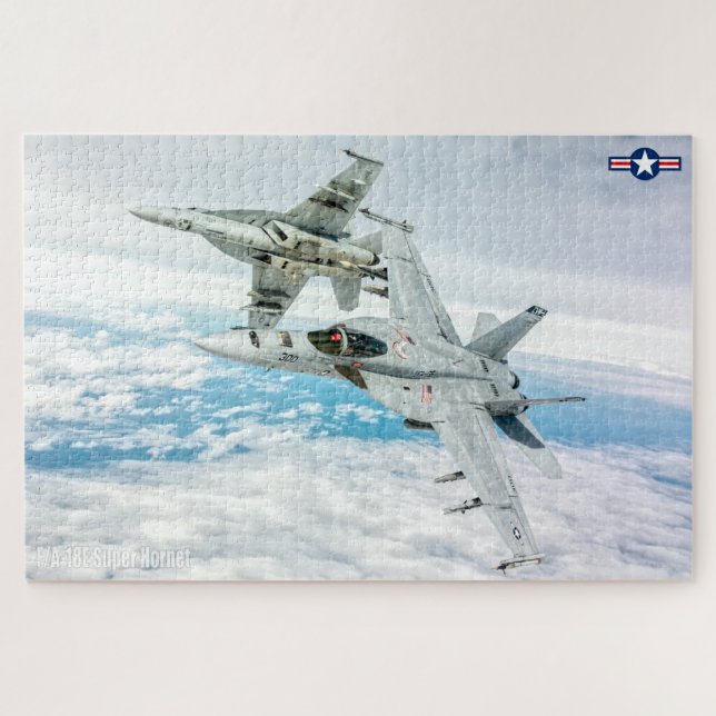 Quebra-cabeça F/A-18E SUPER HORNET (20x30 POLEGADAS) (Horizontal)