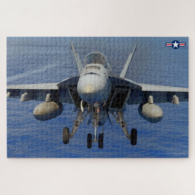 Quebra-cabeça F/A-18E SUPER HORNET (20x30 POLEGADAS) (Horizontal)