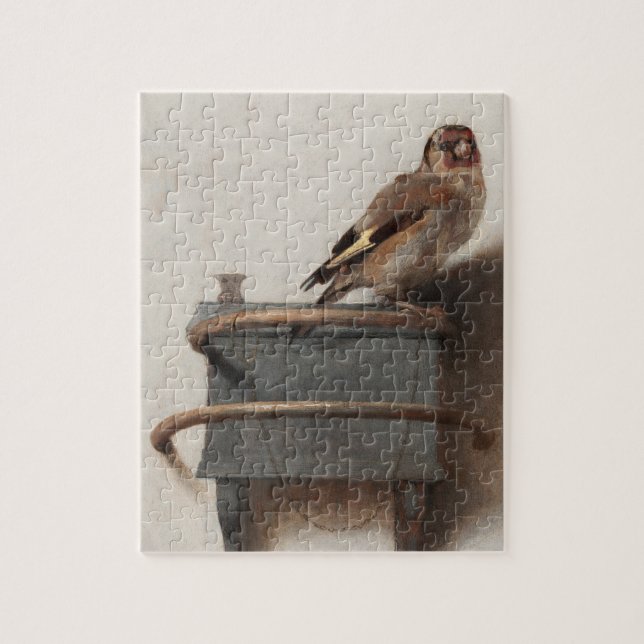 Quebra-cabeça Fabritius The Goldfinch Painting Art Impressão (Vertical)