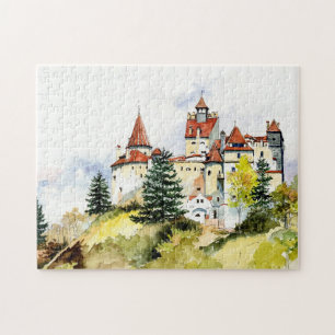 Quebra-cabeça Fabuloso Colorir Vintage Romance Castle