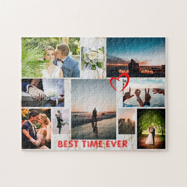 Quebra-cabeça Faça com que seu próprio nome personalizado LOVE F (Horizontal)