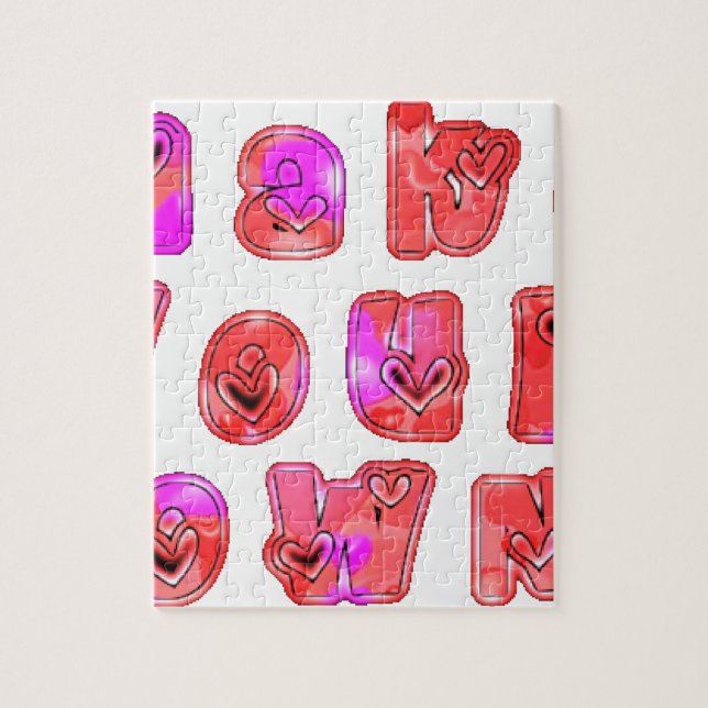 Quebra-cabeça Faça seu próprio coração Impressão (Vertical)