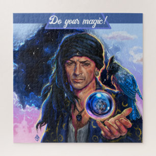 Quebra-cabeça Faça sua magia! - personagem original de fantasia