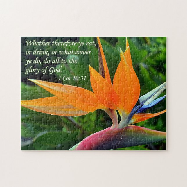 Quebra-cabeça Faça tudo à glória do deus (Horizontal)