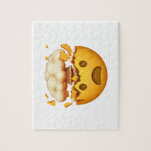 Quebra-cabeça Face Chocada Com Cabeça Explosiva - Emoji