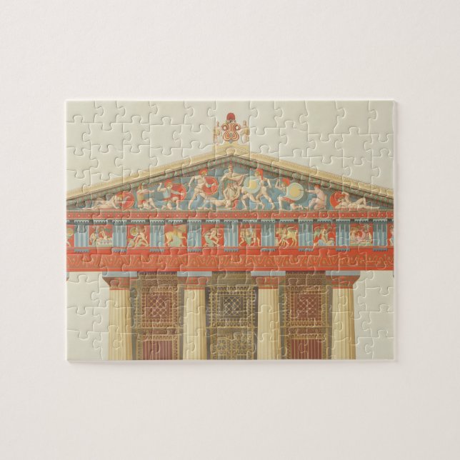 Quebra-cabeça Fachada do templo de Jupiter em Aegina (323-27 (Horizontal)