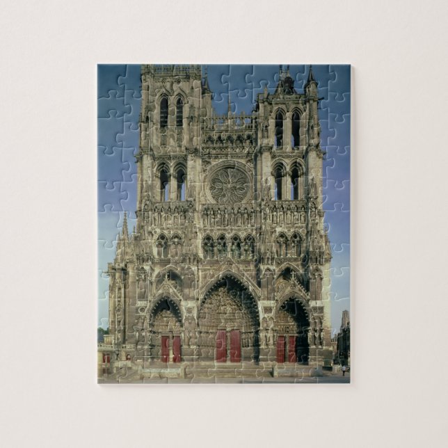 Quebra-cabeça Fachada ocidental, c.1220-70 (foto) (para detalhes (Vertical)