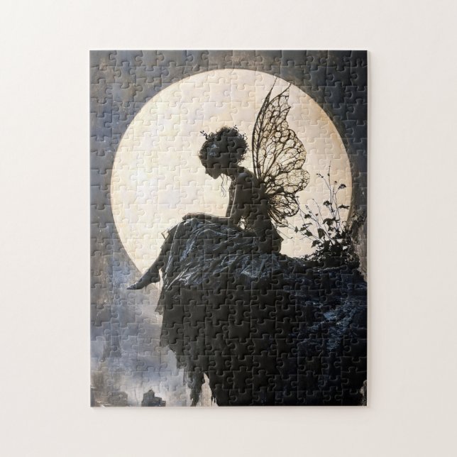 Quebra-cabeça Fada de Lua Gótica (Vertical)