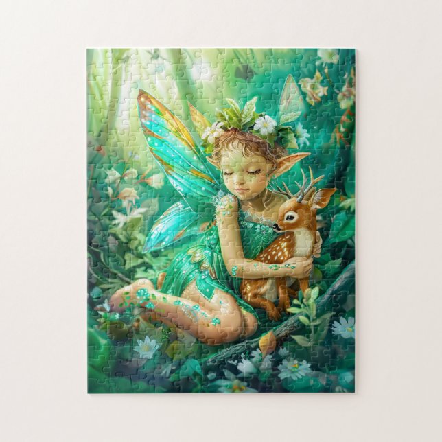 Quebra-cabeça Fada de Madeira e Fada Curiosa (Vertical)