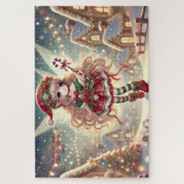 Quebra-cabeça Fada de Natal de Canas Encantadora