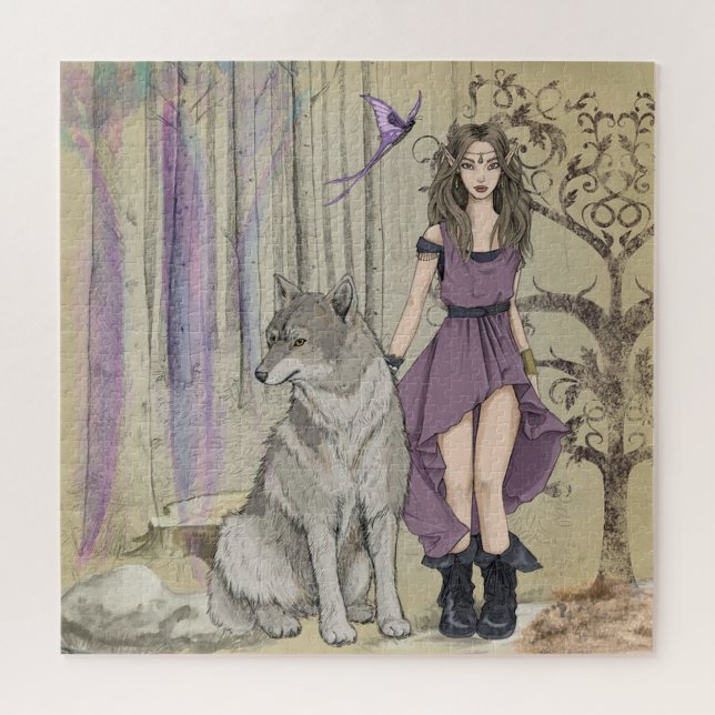 Quebra-cabeça Fada e Lobo (Horizontal)