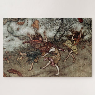 Quebra-cabeça “Fadas de Outono” por Arthur Rackham