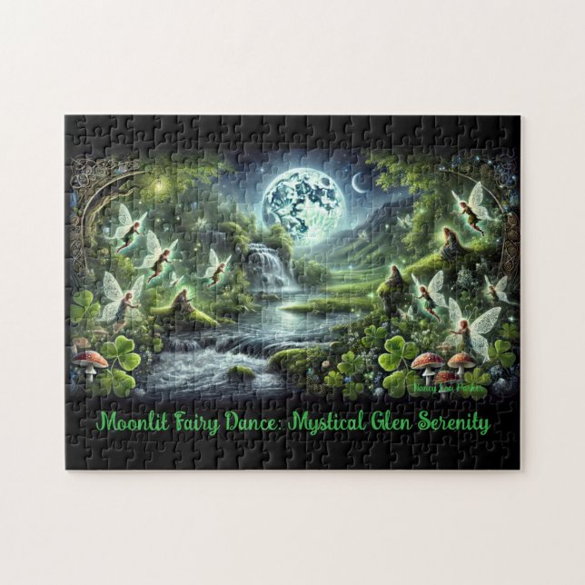 Quebra-cabeça Fairy Glen Quebra-cabeça, Ethéal Fairies Irish Sce (Horizontal)