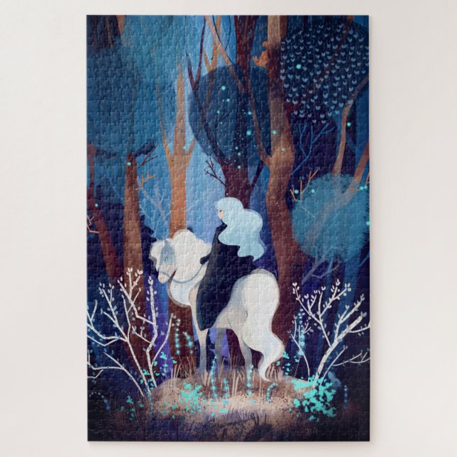 Quebra-cabeça Fairy Lady in a Black Cape (Vertical)