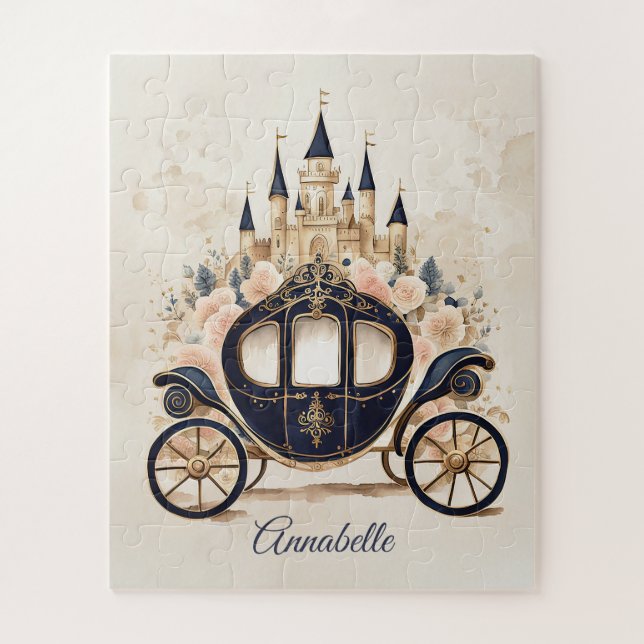 Quebra-cabeça Fairytale Carruagem e Castelo (Vertical)