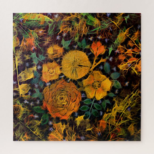 Quebra-cabeça Faíscas Florais (Vertical)