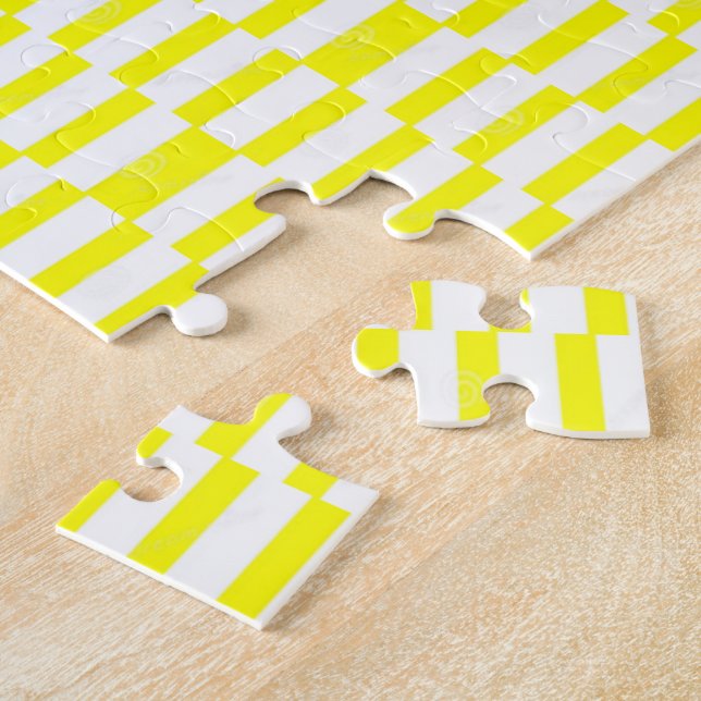 Quebra-cabeça - Faixa amarela e branca (Lateral)
