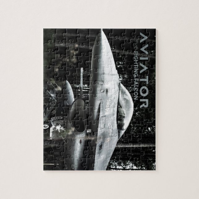 Quebra-cabeça Falcão de Luta F-16 Aviador (Vertical)