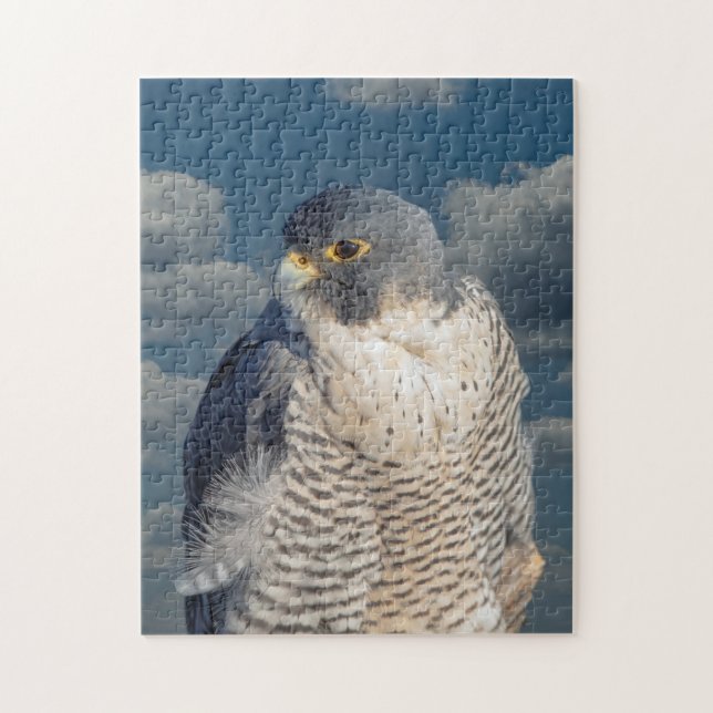 Quebra-cabeça Falcão Peregrine ao longo do rio Hudson (Vertical)