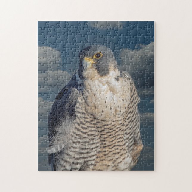 Quebra-cabeça Falcão Peregrine ao longo do rio Hudson (Vertical)