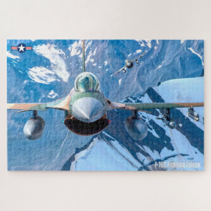 Quebra-cabeça FALCON DE LUTA F-16C - ALASKA (20x30 POLEGADAS)