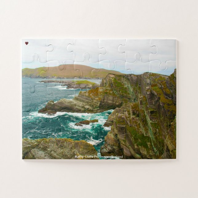 Quebra-cabeça Falésias de Kerry Portmagee Irlanda (Horizontal)