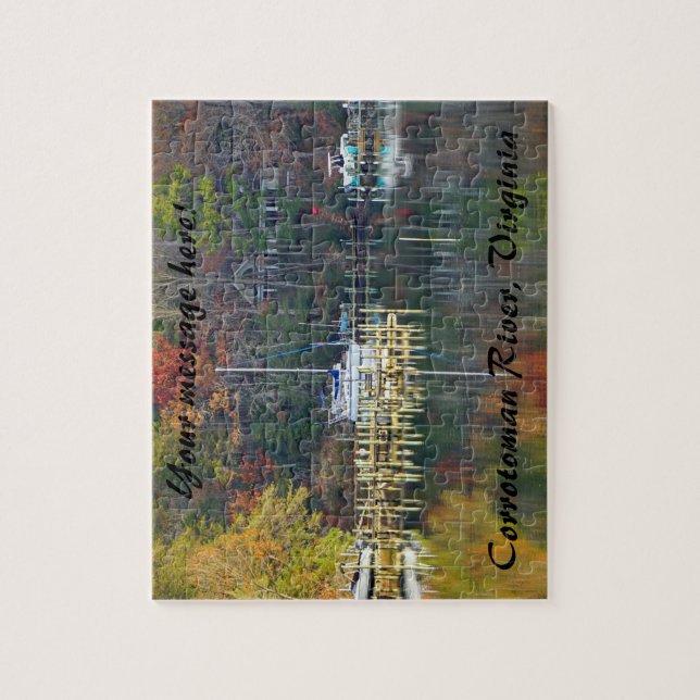 Quebra-cabeça Fall on the Corrotoman River, Virginia (Vertical)