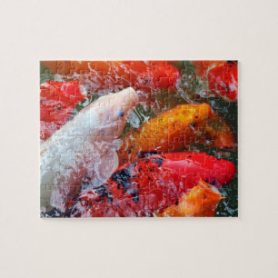 Quebra-cabeça Falln Gathering Koi