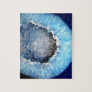Quebra-cabeça Falln Geode de cristal azul