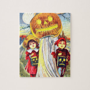 Quebra-cabeça Falln Halloween Pumpkin Ghost