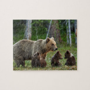 Quebra-cabeça Família de quebra-cabeça-Urso