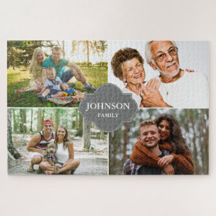 Quebra-cabeça Família personalizada Colagem várias fotos