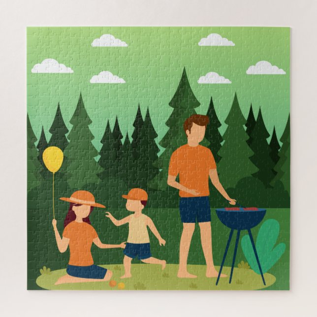 QUEBRA-CABEÇA FAMÍLIA PICNIC (Vertical)